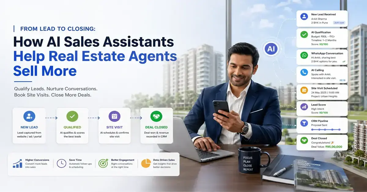 From Lead to Closing: How AI Sales Assistants Help Real Estate Agents Sell More from-lead-to-closing-ai-sales-assistants-real-estate-agents