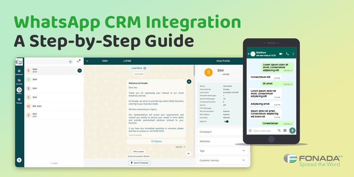WhatsApp CRM integration: Step by step guide and Manage customer relationships directly through WhatsApp conversations within your CRM platform.